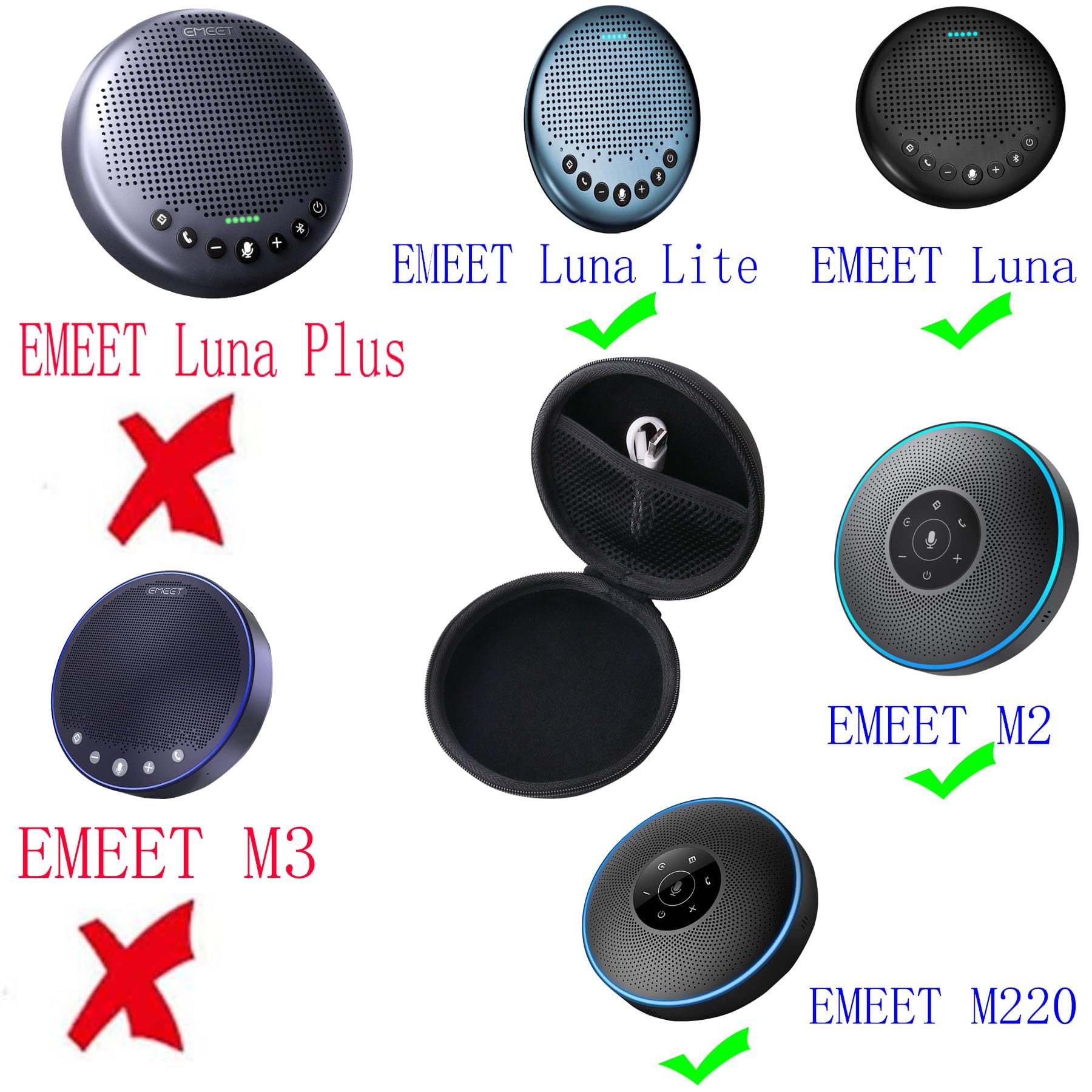 Amazon.co.jp: WERJIA 専用保護収納ケース 用の にとってeMeet Luna